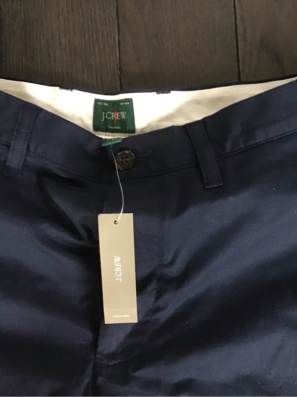 J. Crew Men's Dark Navy Chino 7” inseam shorts. Sz. 29